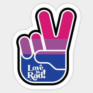 Love is Rad! | Peace Sign Sticker